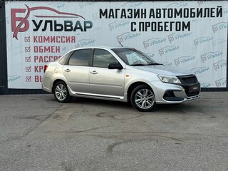 2013 Lada (ВАЗ) Granta I, серебристый, 375000 рублей, вид 1