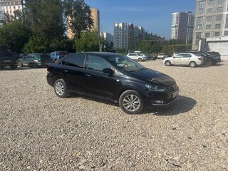 2018 Volkswagen Polo V Рестайлинг, чёрный, 1390000 рублей, вид 4