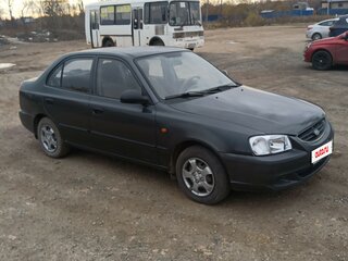 2011 Hyundai Accent ТагАЗ II, чёрный, 450000 рублей, вид 2
