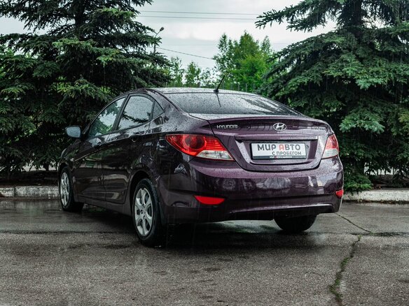 2011 Hyundai Solaris I, фиолетовый, 485000 рублей - вид 1