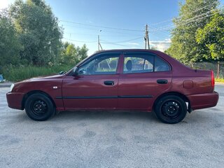 2005 Hyundai Accent ТагАЗ II, красный, 210000 рублей, вид 4