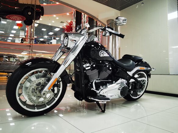 2025 Harley-Davidson Fat Boy, чёрный, 3300000 рублей - вид 1
