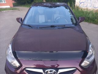 2012 Hyundai Solaris I, фиолетовый, 670000 рублей, вид 4