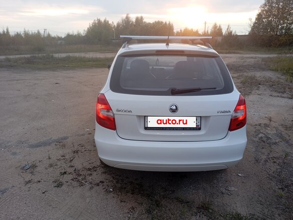 2012 Skoda Fabia II Рестайлинг, белый - вид 4