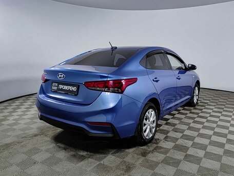 2018 Hyundai Solaris II, синий, 1160000 рублей, вид 5