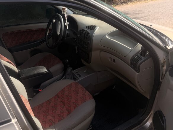 2007 Lada (ВАЗ) Kalina I, бежевый, 120000 рублей - вид 4