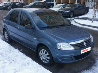 2013 Renault Logan I Рестайлинг, синий, 370000 рублей, вид 1