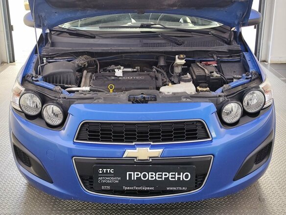 2012 Chevrolet Aveo II, синий, 649000 рублей - вид 8