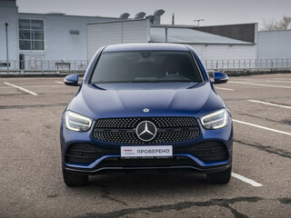 2019 Mercedes-Benz GLC Coupe 300 I (C253) Рестайлинг, синий, 3947000 рублей, вид 3