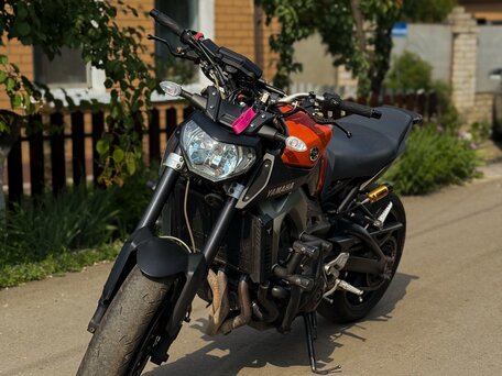 2015 Yamaha MT-09 (FZ-09), оранжевый, 640000 рублей, вид 2