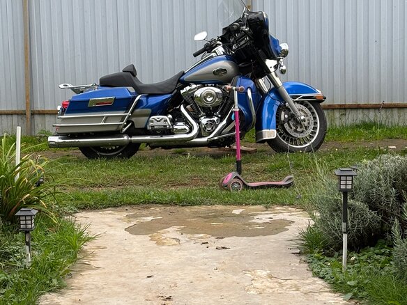 2009 Harley-Davidson Electra Glide, синий, 690000 рублей - вид 6
