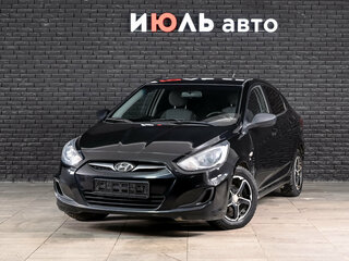 2012 Hyundai Solaris I, чёрный, 680000 рублей, вид 1