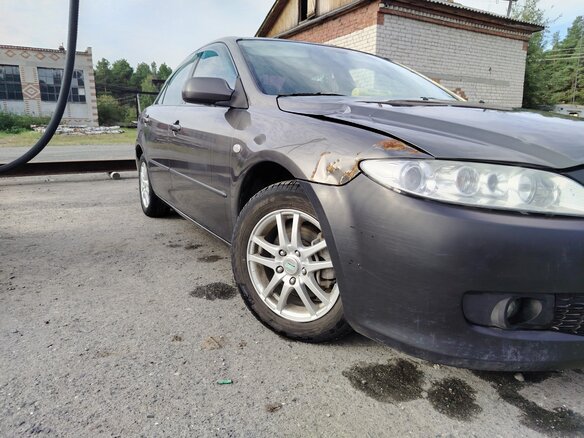 2006 Mazda 6 I (GG) Рестайлинг, серый, 235000 рублей - вид 6