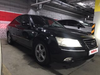 2008 Hyundai Sonata V (NF) Рестайлинг, чёрный, 819000 рублей, вид 1