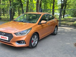 2017 Hyundai Solaris II, оранжевый, 990000 рублей, вид 1