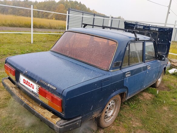 2007 Lada (ВАЗ) 2107, синий, 95000 рублей - вид 5