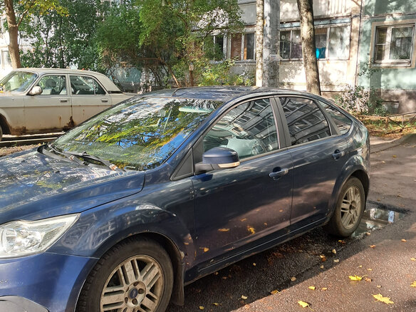 2008 Ford Focus II Рестайлинг, синий - вид 2