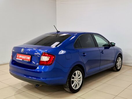 2018 Skoda Rapid I Рестайлинг, синий, 870000 рублей, вид 4