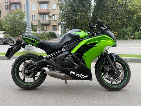 2014 Kawasaki ER-6F (Ninja 650R), зелёный, 425000 рублей, вид 4
