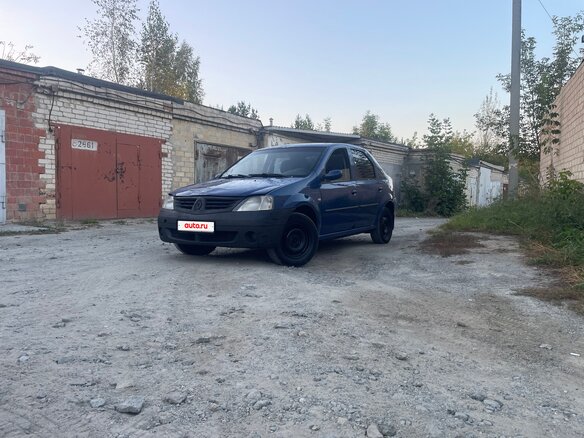 2006 Renault Logan I, синий - вид 2