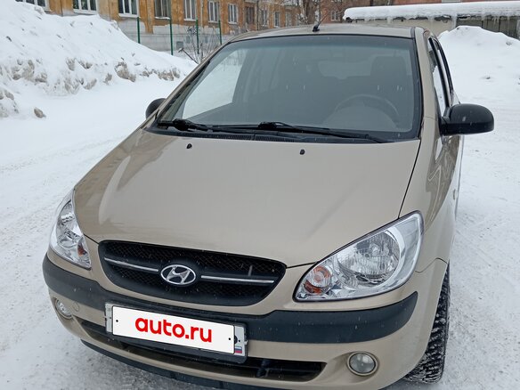 2008 Hyundai Getz I Рестайлинг, бежевый, 465000 рублей - вид 1