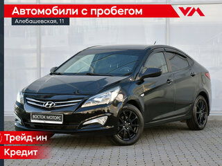 2016 Hyundai Solaris I Рестайлинг, чёрный, 785000 рублей, вид 1
