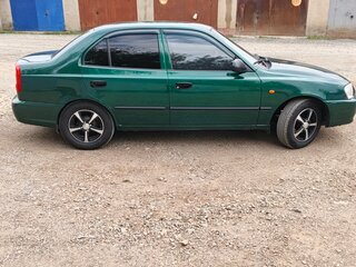 2003 Hyundai Accent ТагАЗ II, зелёный, 333000 рублей, вид 4