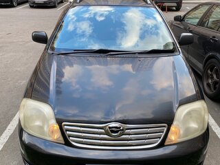 2003 Toyota Corolla Fielder IX (E120, E130), чёрный, 550000 рублей, вид 2
