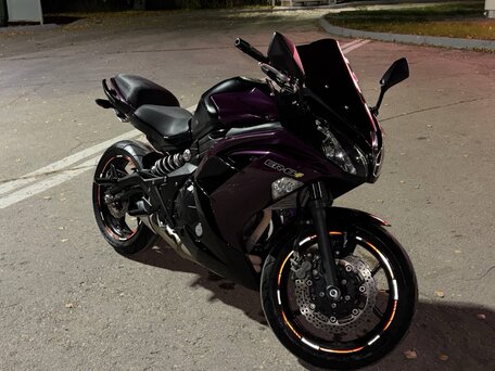 2014 Kawasaki ER-6F (Ninja 650R), фиолетовый, 680000 рублей, вид 3