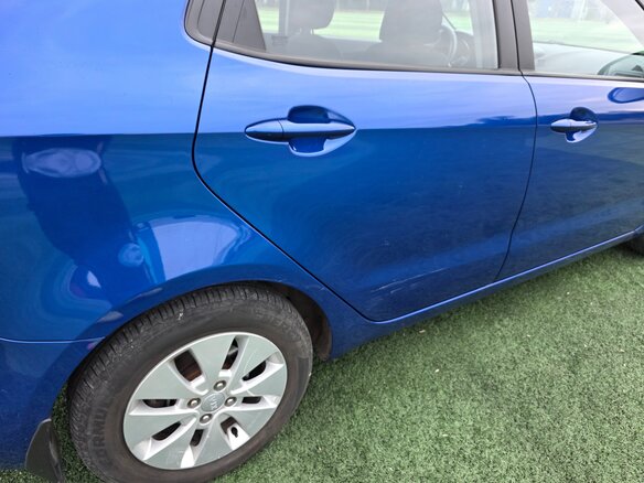 2013 Kia Rio 4-speed III, синий, 849000 рублей - вид 8
