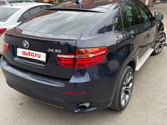 2009 BMW X6 35i 6-speed I (E71), синий, 1390000 рублей - вид 2