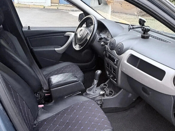 2012 Renault Logan I Рестайлинг, синий, 275000 рублей - вид 11