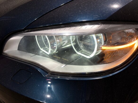 2013 BMW X6 35i I (E71) Рестайлинг, синий - вид 17