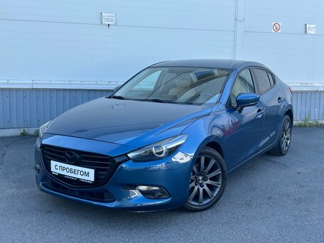 2016 Mazda 3 III (BM) Рестайлинг, голубой, 1329000 рублей, вид 3