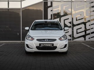 2014 Hyundai Solaris I, белый, 885000 рублей, вид 3