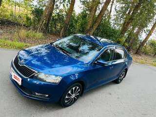 2018 Skoda Rapid I Рестайлинг, синий, 1299000 рублей, вид 2