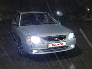 2004 Hyundai Accent ТагАЗ II, серебристый, 365000 рублей, вид 2