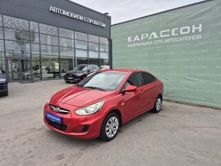 2013 Hyundai Solaris I, красный, 685000 рублей, вид 1