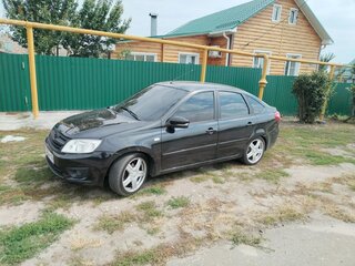 2014 Lada (ВАЗ) Granta I, чёрный, 450000 рублей, вид 2