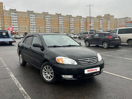 2003 Toyota Corolla IX (E120, E130), чёрный, 450000 рублей, вид 2