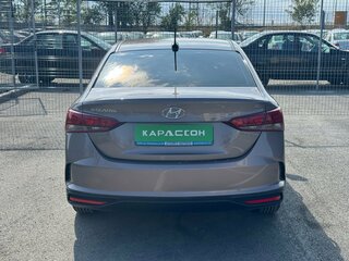2020 Hyundai Solaris II Рестайлинг, коричневый, 1350000 рублей, вид 4