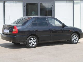 2007 Hyundai Accent ТагАЗ II, чёрный, 453000 рублей, вид 5
