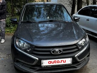 2020 Lada (ВАЗ) Granta I Рестайлинг, серый, 700000 рублей, вид 4