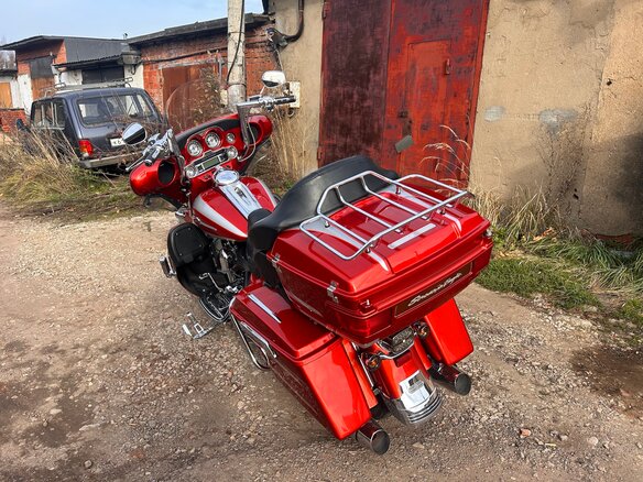 2008 Harley-Davidson Electra Glide, красный, 1200000 рублей - вид 14