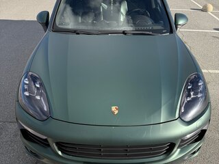 2014 Porsche Cayenne S II Рестайлинг (958), зелёный, 3380000 рублей, вид 2
