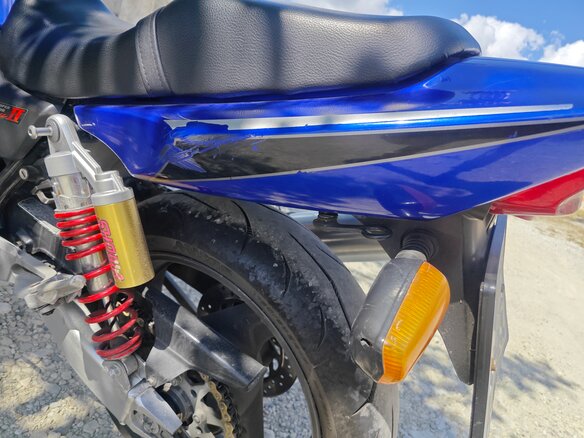 2002 Honda CB 400 Super Four, синий, 280000 рублей - вид 9