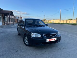 2006 Hyundai Accent ТагАЗ II, чёрный, 195000 рублей, вид 1