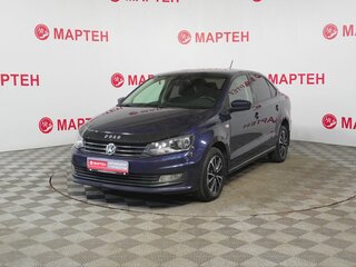 2017 Volkswagen Polo V Рестайлинг, синий, 850000 рублей, вид 1
