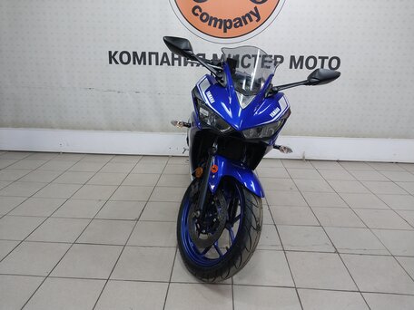 2017 Yamaha YZF-R3, синий, 459000 рублей, вид 3