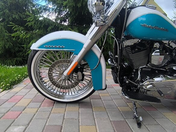 2015 Harley-Davidson Softail Deluxe, голубой, 1100000 рублей - вид 12